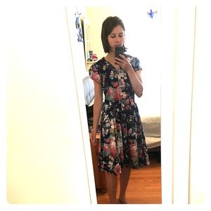 Vintage midi floral dress